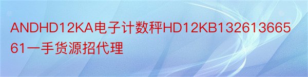 ANDHD12KA电子计数秤HD12KB13261366561一手货源招代理